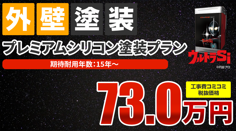 プレミアムシリコン塗料塗装 税込80.3万円